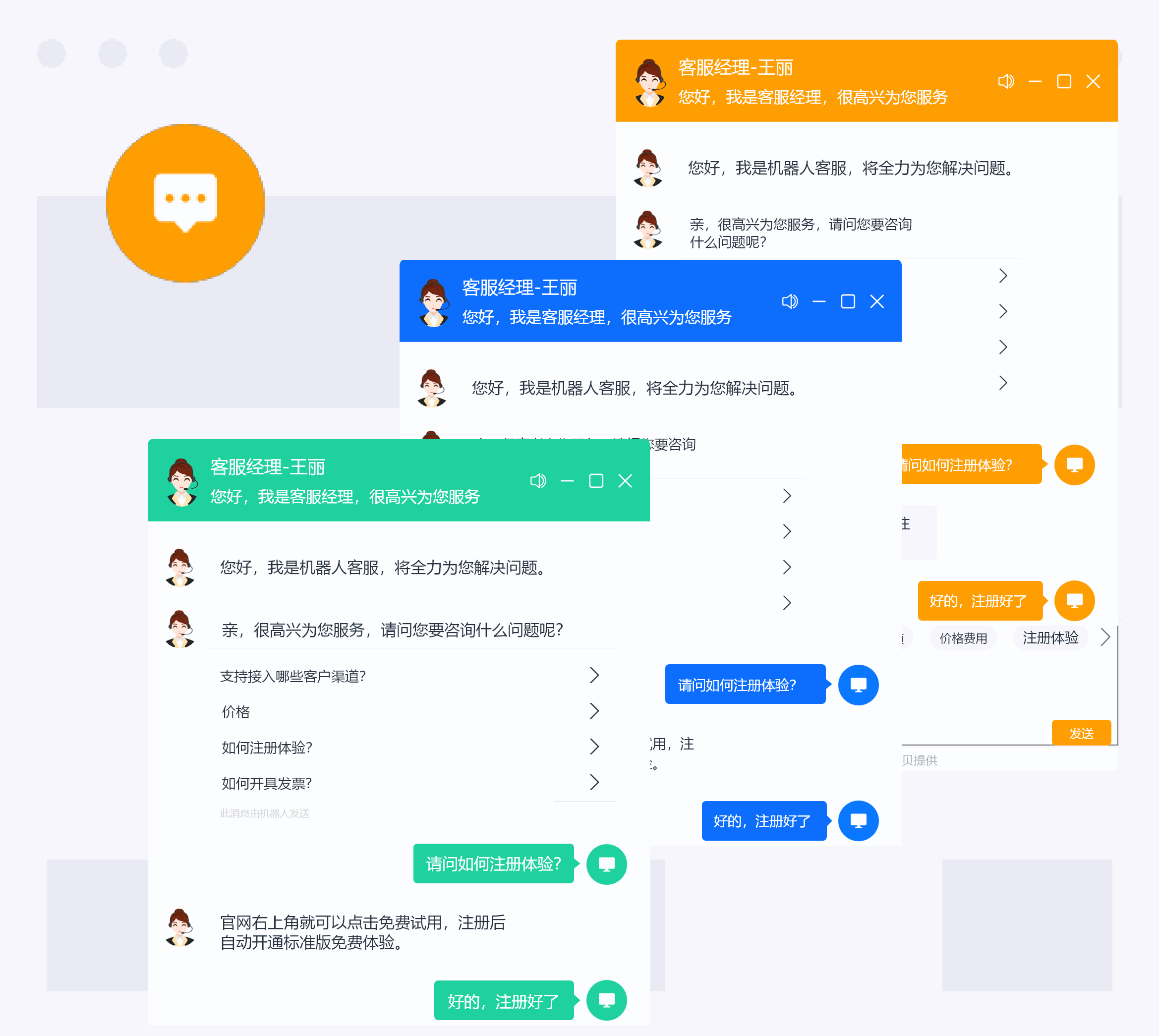 客服系统自定义外观